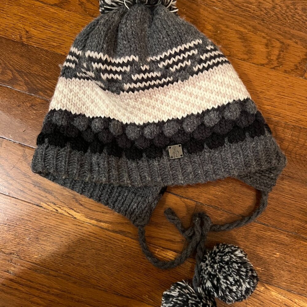 Smartwool Hat Grey/White/Black/Tan Merino Wool & Acrylic Excellent condition